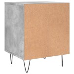 vidaXL Noptiere, 2 buc., gri beton, 40x35x50 cm, lemn compozit