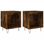 vidaXL Noptiere, 2 buc., stejar fumuriu, 40x35x50 cm, lemn compozit vidaXL Noptiere, 2 buc., stejar fumuriu, 40x35x50 cm, lemn compozit