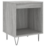 vidaXL Noptiere, 2 buc., gri sonoma, 40x35x50 cm, lemn compozit vidaXL Noptiere, 2 buc., gri sonoma, 40x35x50 cm, lemn compozit