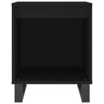 vidaXL Noptiere, 2 buc., negru, 40x35x50 cm, lemn compozit vidaXL Noptiere, 2 buc., negru, 40x35x50 cm, lemn compozit