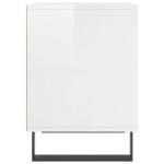 vidaXL Noptiere, 2 buc., alb extralucios, 40x35x50 cm, lemn compozit