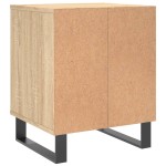vidaXL Noptiere, 2 buc., stejar sonoma, 40x35x50 cm, lemn compozit vidaXL Noptiere, 2 buc., stejar sonoma, 40x35x50 cm, lemn compozit