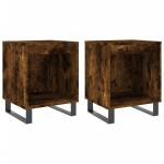 vidaXL Noptiere, 2 buc., stejar fumuriu, 40x35x50 cm, lemn compozit vidaXL Noptiere, 2 buc., stejar fumuriu, 40x35x50 cm, lemn compozit