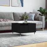 vidaXL Măsuță de cafea, negru, 55x55x36,5 cm, lemn prelucrat vidaXL Măsuță de cafea, negru, 55x55x36,5 cm, lemn prelucrat