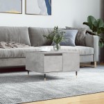 vidaXL Măsuță de cafea, gri beton, 55x55x36,5 cm, lemn prelucrat vidaXL Măsuță de cafea, gri beton, 55x55x36,5 cm, lemn prelucrat