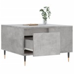 vidaXL Măsuță de cafea, gri beton, 55x55x36,5 cm, lemn prelucrat vidaXL Măsuță de cafea, gri beton, 55x55x36,5 cm, lemn prelucrat