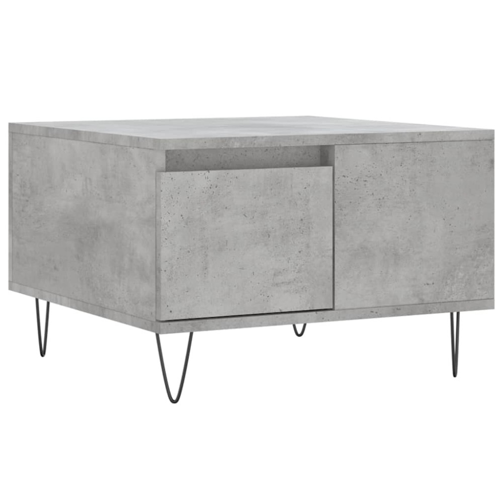 vidaXL Măsuță de cafea, gri beton, 55x55x36,5 cm, lemn prelucrat