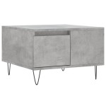 vidaXL Măsuță de cafea, gri beton, 55x55x36,5 cm, lemn prelucrat