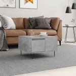 vidaXL Măsuță de cafea, gri beton, 55x55x36,5 cm, lemn prelucrat