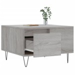 vidaXL Măsuță de cafea, gri sonoma, 55x55x36,5 cm, lemn prelucrat vidaXL Măsuță de cafea, gri sonoma, 55x55x36,5 cm, lemn prelucrat
