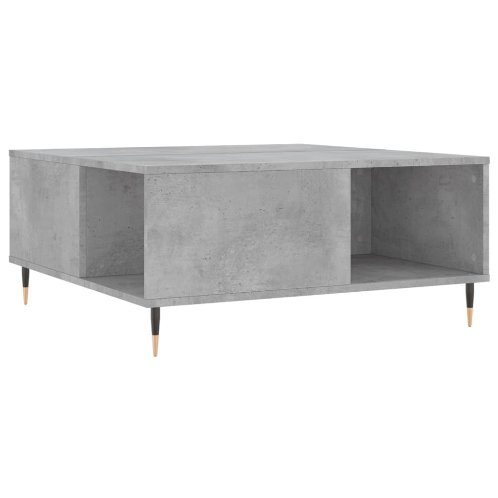 vidaXL Măsuță de cafea, gri beton, 80x80x36,5 cm, lemn prelucrat