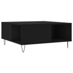 vidaXL Măsuță de cafea, negru, 80x80x36,5 cm, lemn prelucrat vidaXL Măsuță de cafea, negru, 80x80x36,5 cm, lemn prelucrat