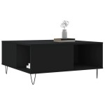vidaXL Măsuță de cafea, negru, 80x80x36,5 cm, lemn prelucrat vidaXL Măsuță de cafea, negru, 80x80x36,5 cm, lemn prelucrat