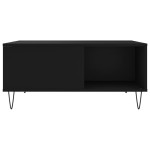 vidaXL Măsuță de cafea, negru, 80x80x36,5 cm, lemn prelucrat vidaXL Măsuță de cafea, negru, 80x80x36,5 cm, lemn prelucrat
