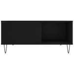 vidaXL Măsuță de cafea, negru, 80x80x36,5 cm, lemn prelucrat vidaXL Măsuță de cafea, negru, 80x80x36,5 cm, lemn prelucrat