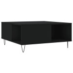 vidaXL Măsuță de cafea, negru, 80x80x36,5 cm, lemn prelucrat vidaXL Măsuță de cafea, negru, 80x80x36,5 cm, lemn prelucrat
