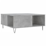 vidaXL Măsuță de cafea, gri beton, 80x80x36,5 cm, lemn prelucrat vidaXL Măsuță de cafea, gri beton, 80x80x36,5 cm, lemn prelucrat