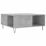 vidaXL Măsuță de cafea, gri beton, 80x80x36,5 cm, lemn prelucrat vidaXL Măsuță de cafea, gri beton, 80x80x36,5 cm, lemn prelucrat