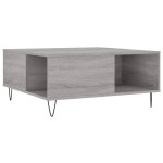 vidaXL Măsuță de cafea, gri sonoma, 80x80x36,5 cm, lemn prelucrat vidaXL Măsuță de cafea, gri sonoma, 80x80x36,5 cm, lemn prelucrat