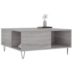 vidaXL Măsuță de cafea, gri sonoma, 80x80x36,5 cm, lemn prelucrat vidaXL Măsuță de cafea, gri sonoma, 80x80x36,5 cm, lemn prelucrat