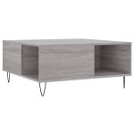 vidaXL Măsuță de cafea, gri sonoma, 80x80x36,5 cm, lemn prelucrat vidaXL Măsuță de cafea, gri sonoma, 80x80x36,5 cm, lemn prelucrat