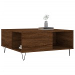 vidaXL Măsuță de cafea, stejar maro, 80x80x36,5 cm, lemn prelucrat vidaXL Măsuță de cafea, stejar maro, 80x80x36,5 cm, lemn prelucrat