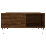 vidaXL Măsuță de cafea, stejar maro, 80x80x36,5 cm, lemn prelucrat vidaXL Măsuță de cafea, stejar maro, 80x80x36,5 cm, lemn prelucrat