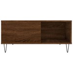 vidaXL Măsuță de cafea, stejar maro, 80x80x36,5 cm, lemn prelucrat vidaXL Măsuță de cafea, stejar maro, 80x80x36,5 cm, lemn prelucrat