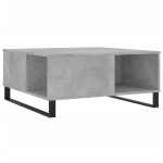 vidaXL Măsuță de cafea, gri beton, 80x80x36,5 cm, lemn prelucrat vidaXL Măsuță de cafea, gri beton, 80x80x36,5 cm, lemn prelucrat