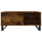 vidaXL Măsuță de cafea, stejar afumat, 80x80x36,5 cm, lemn prelucrat