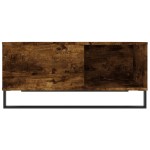 vidaXL Măsuță de cafea, stejar afumat, 80x80x36,5 cm, lemn prelucrat