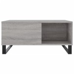 vidaXL Măsuță de cafea, gri sonoma, 80x80x36,5 cm, lemn prelucrat