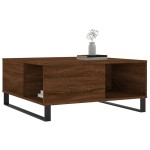 vidaXL Măsuță de cafea, stejar maro, 80x80x36,5 cm, lemn prelucrat vidaXL Măsuță de cafea, stejar maro, 80x80x36,5 cm, lemn prelucrat