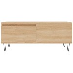 vidaXL Măsuță de cafea, stejar sonoma, 90x50x36,5 cm, lemn compozit