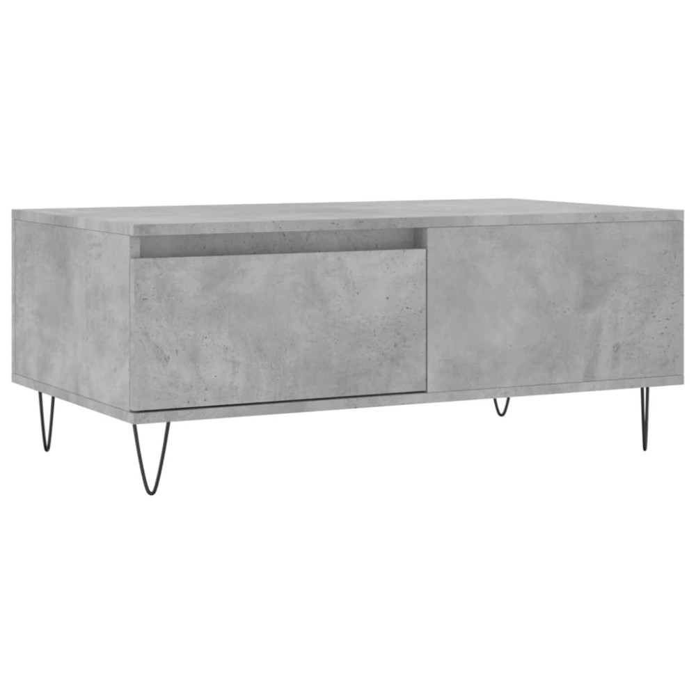vidaXL Măsuță de cafea, gri beton, 90x50x36,5 cm, lemn compozit