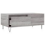 vidaXL Măsuță de cafea, gri sonoma, 90x50x36,5 cm, lemn prelucrat