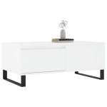 vidaXL Măsuță de cafea, alb, 90x50x36,5 cm, lemn prelucrat vidaXL Măsuță de cafea, alb, 90x50x36,5 cm, lemn prelucrat