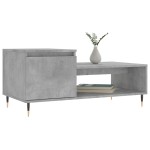 vidaXL Măsuță de cafea, gri beton, 100x50x45 cm, lemn prelucrat vidaXL Măsuță de cafea, gri beton, 100x50x45 cm, lemn prelucrat
