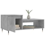 vidaXL Măsuță de cafea, gri beton, 100x50x45 cm, lemn prelucrat vidaXL Măsuță de cafea, gri beton, 100x50x45 cm, lemn prelucrat