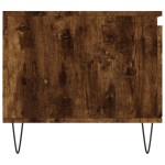 vidaXL Măsuță de cafea, stejar fumuriu, 100x50x45 cm, lemn prelucrat vidaXL Măsuță de cafea, stejar fumuriu, 100x50x45 cm, lemn prelucrat