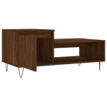 vidaXL Măsuță de cafea, stejar maro, 100x50x45 cm, lemn prelucrat vidaXL Măsuță de cafea, stejar maro, 100x50x45 cm, lemn prelucrat