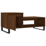 vidaXL Măsuță de cafea, stejar maro, 100x50x45 cm, lemn prelucrat vidaXL Măsuță de cafea, stejar maro, 100x50x45 cm, lemn prelucrat