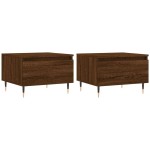 vidaXL Mese de cafea 2 buc. stejar maro 50x46x35 cm lemn compozit vidaXL Mese de cafea 2 buc. stejar maro 50x46x35 cm lemn compozit