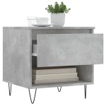 vidaXL Măsuță de cafea, gri beton, 50x46x50 cm, lemn prelucrat vidaXL Măsuță de cafea, gri beton, 50x46x50 cm, lemn prelucrat