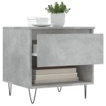 vidaXL Mese de cafea, 2 buc., gri beton, 50x46x50 cm, lemn compozit vidaXL Mese de cafea, 2 buc., gri beton, 50x46x50 cm, lemn compozit