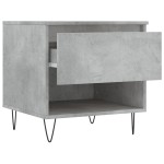 vidaXL Mese de cafea, 2 buc., gri beton, 50x46x50 cm, lemn compozit vidaXL Mese de cafea, 2 buc., gri beton, 50x46x50 cm, lemn compozit