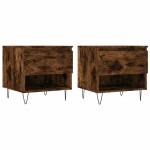 vidaXL Măsuțe de cafea 2 buc. stejar fumuriu 50x46x50 cm lemn compozit