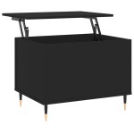 vidaXL Măsuță de cafea, negru, 60x44,5x45 cm, lemn prelucrat vidaXL Măsuță de cafea, negru, 60x44,5x45 cm, lemn prelucrat