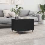 vidaXL Măsuță de cafea, negru, 60x44,5x45 cm, lemn prelucrat vidaXL Măsuță de cafea, negru, 60x44,5x45 cm, lemn prelucrat