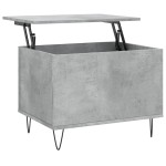 vidaXL Măsuță de cafea, gri beton, 60x44,5x45 cm, lemn prelucrat